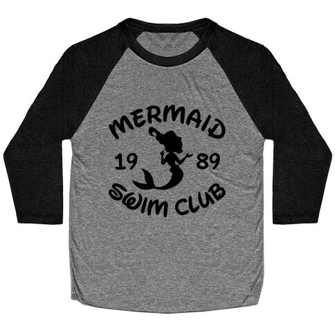 Mermaid Swim Club Baseball Tee