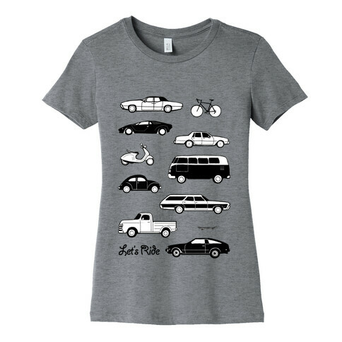 Let's Ride Womens T-Shirt