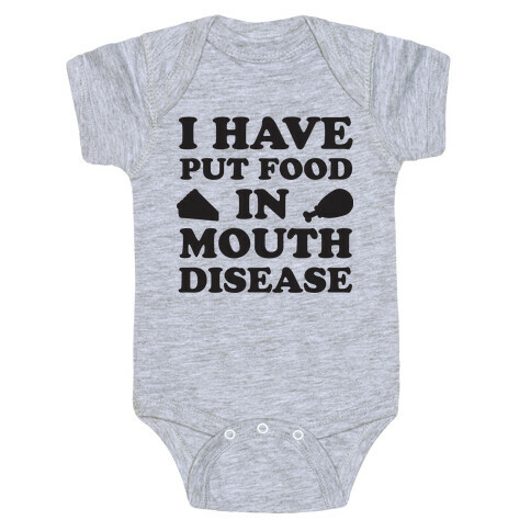 Put Food In Mouth Tank Baby One-Piece