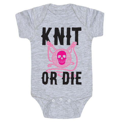 Knit or Die Baby One-Piece