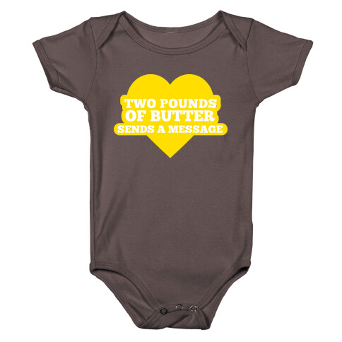 Butter Message Baby One-Piece