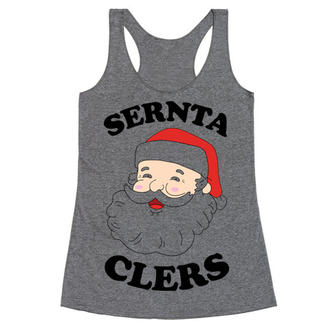 Derpy Santa Claus Racerback Tank Top