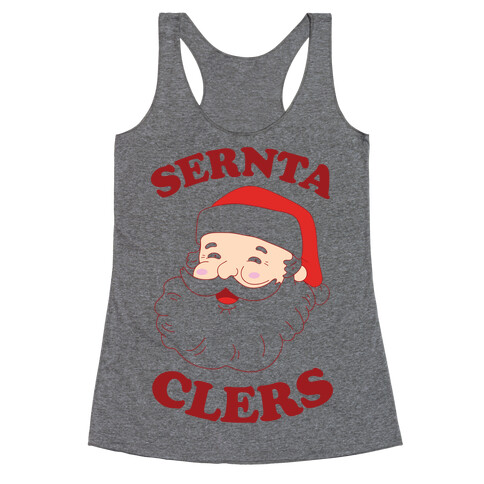 Derpy Santa Claus Racerback Tank Top