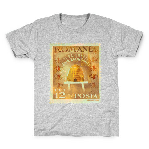 Romanian Bee Stamp Kids T-Shirt