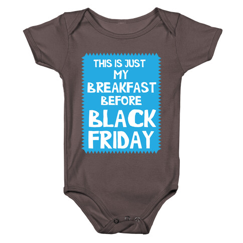 Black Friday Breakfast Baby One-Piece