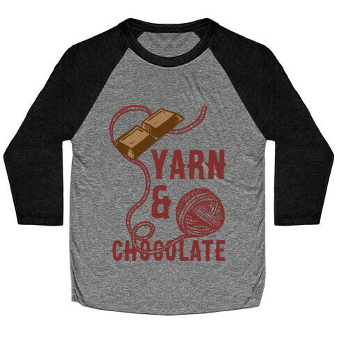 Yarn And Chocolate Baseball Tee