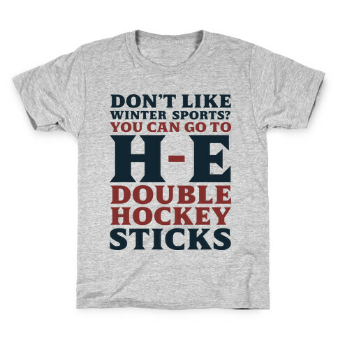 H E Double Hockey Sticks Kids T-Shirt