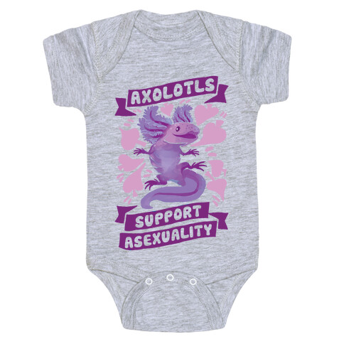 Axolotls Support Asexuality Baby One-Piece