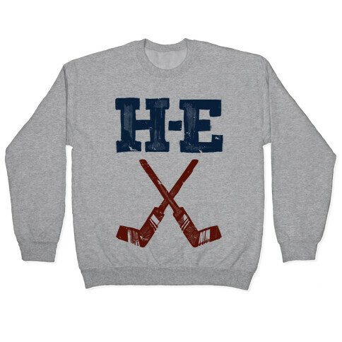 H E Double Hockey Sticks (Hell) Pullover