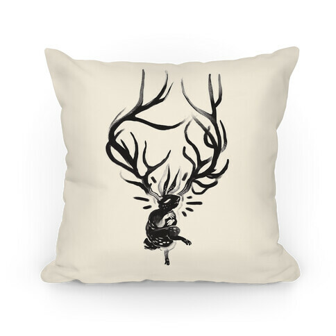 A Jackalope's Lullaby Pillow