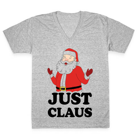 Just Claus V-Neck Tee Shirt