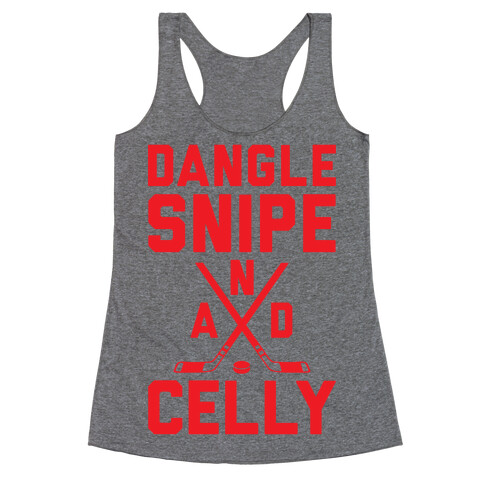Dangle Snipe And Celly Racerback Tank Top