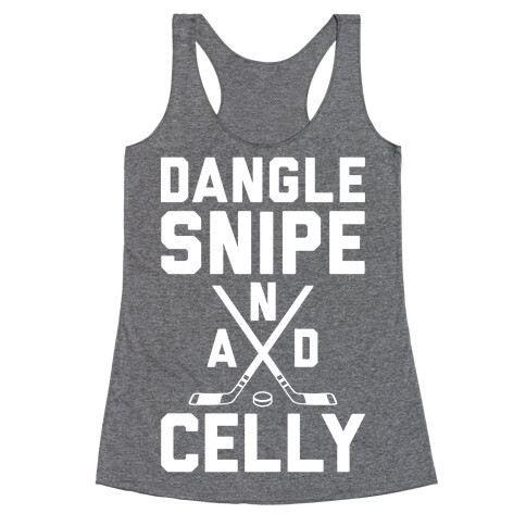 Dangle Snipe And Celly Racerback Tank Top