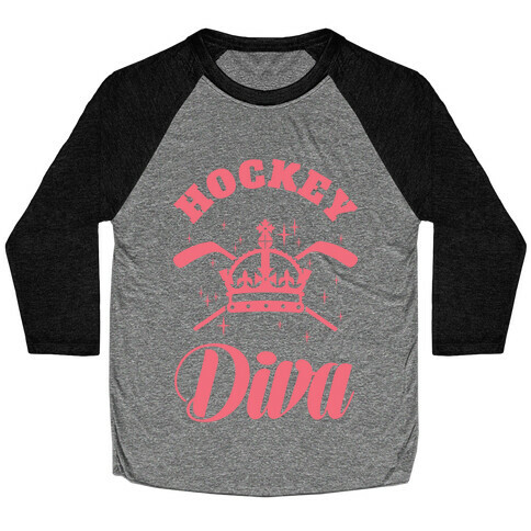 Hockey Diva Baseball Tee