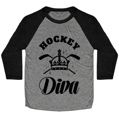 Hockey Diva Baseball Tee