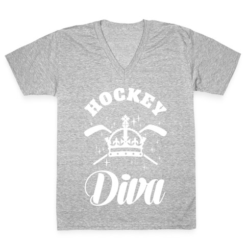 Hockey Diva V-Neck Tee Shirt