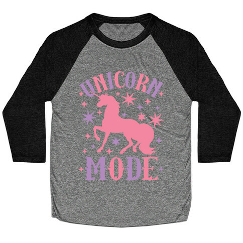 Unicorn Mode Baseball Tee