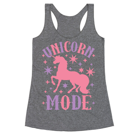 Unicorn Mode Racerback Tank Top