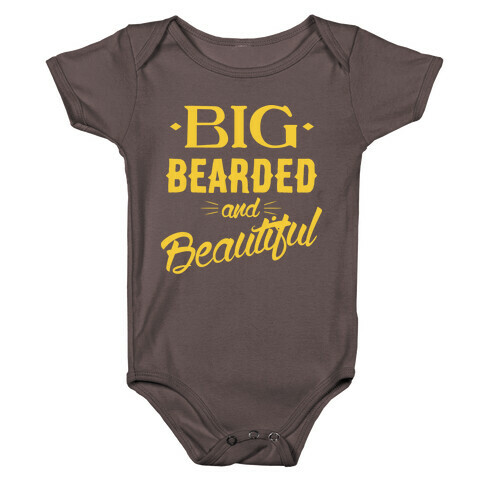 Big, Bearded and Beautiful Baby One-Piece