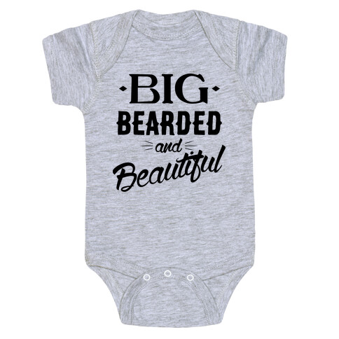 Big, Bearded and Beautiful Baby One-Piece