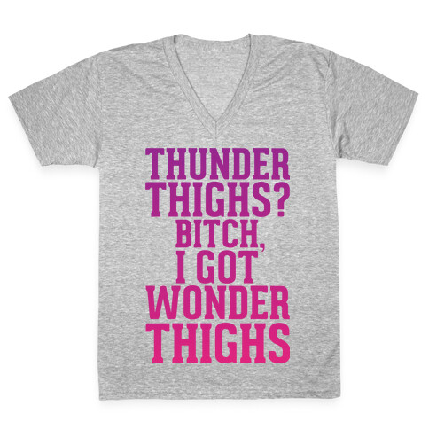 Wonder Thighs V-Neck Tee Shirt
