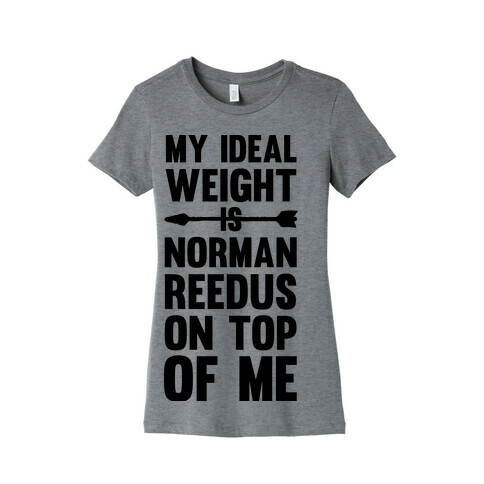 My Ideal Weight Is Norman Reedus On Top Of Me Womens T-Shirt