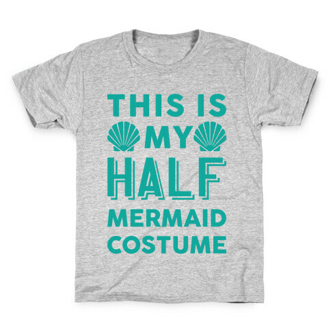 This Is My Half Mermaid Costume Kids T-Shirt