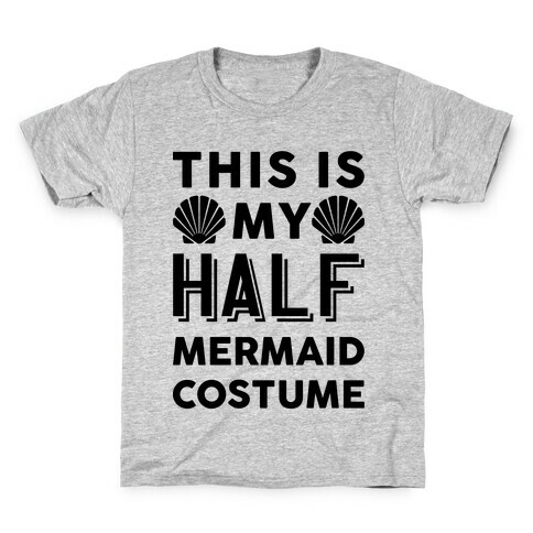 This Is My Half Mermaid Costume Kids T-Shirt