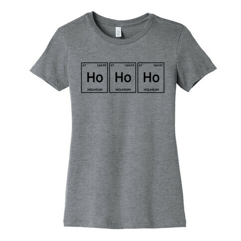 HO HO HO ( Holmium Christmas Element ) Womens T-Shirt