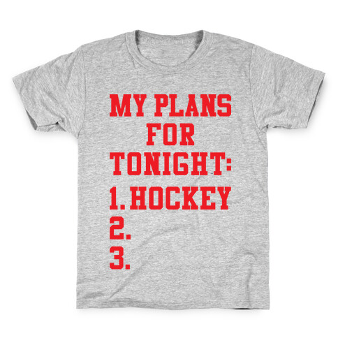 Hockey Plans Kids T-Shirt