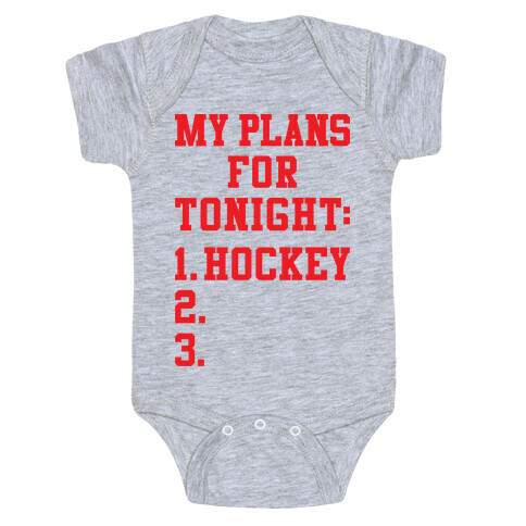 Hockey Plans Baby One-Piece