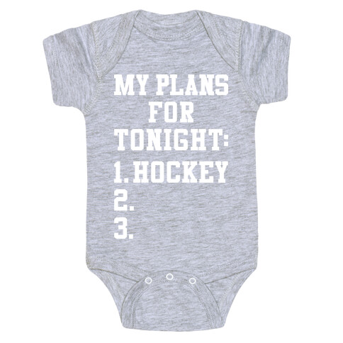 Hockey Plans Baby One-Piece