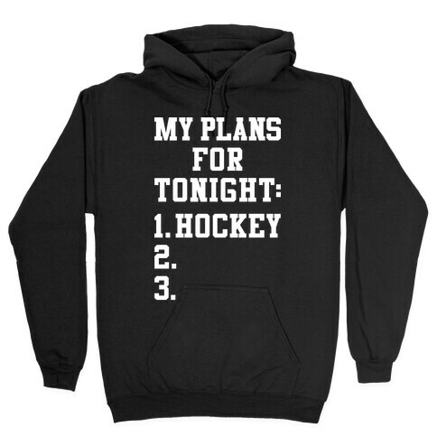 Hockey Plans Hooded Sweatshirt