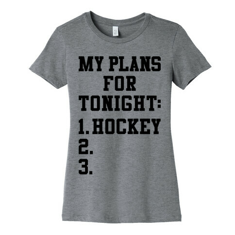 Hockey Plans Womens T-Shirt
