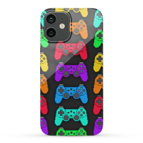 mannelijk ik ga akkoord met steno Rainbow Pixel Game Controller Phone Cases | LookHUMAN