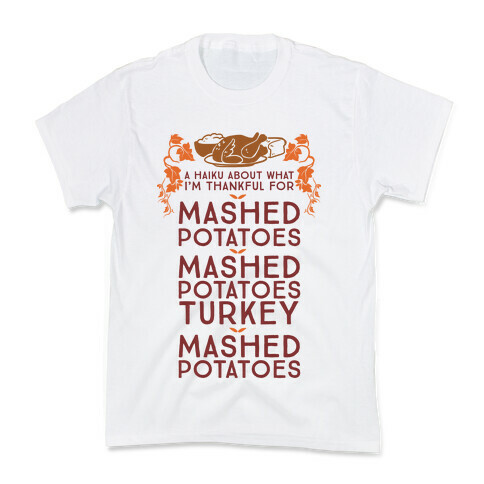 A Haiku About What I'm Thankful For (Holiday) Kids T-Shirt