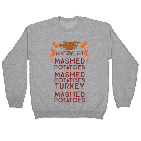 A Haiku About What I'm Thankful For (Holiday) Pullover