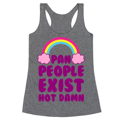 Pan People Exist, Hot Damn Racerback Tank Top