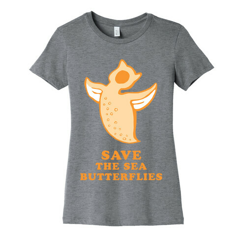 Save The Sea Butterflies Womens T-Shirt