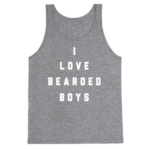 I Love Bearded Boys Tank Top