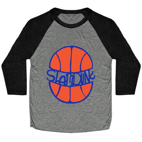 Basketball Slam Dunk Baseball Tee