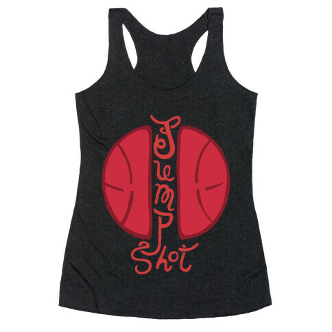 Basketball Jump Shot Racerback Tank Top