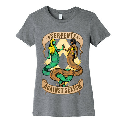 Serpents Against Sexism Womens T-Shirt
