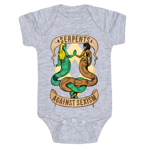 Serpents Against Sexism Baby One-Piece