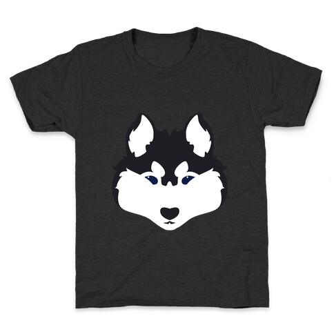 Siberian Husky Face Kids T-Shirt