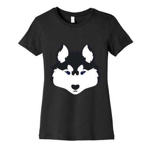 Siberian Husky Face Womens T-Shirt