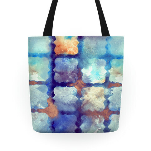 Watercolor Rainbow Texture Pattern Tote