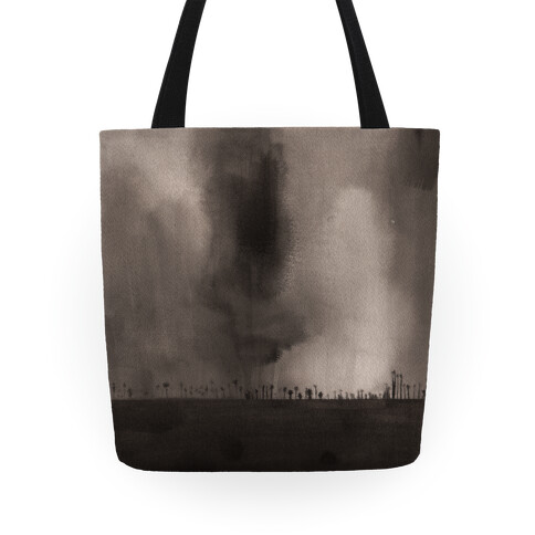 Ghostly Inkwash Landscape Tote