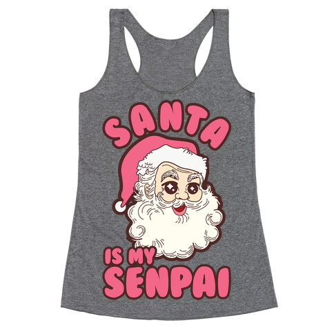 Santa is My Senpai Racerback Tank Top