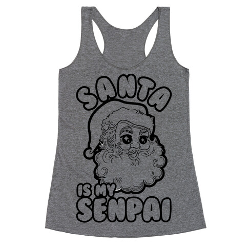 Santa is My Senpai Racerback Tank Top